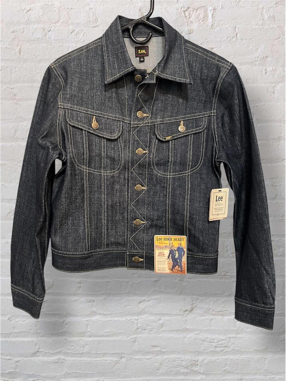 LEE 101J Reissue Rider Jacket Deadstock Raw Twill Denim New
